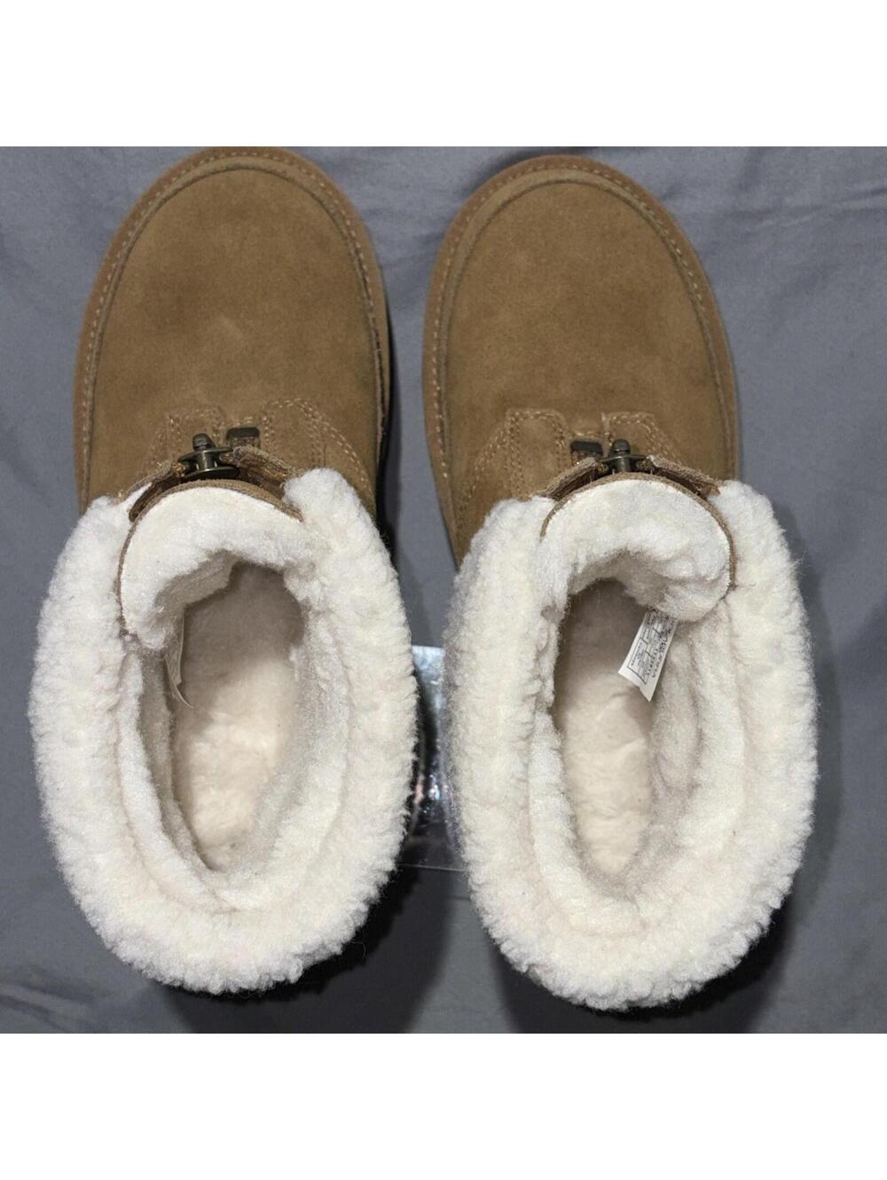 Koolaburra by UGG Faux Fur Ankle Booties Front Zip - Women’s Size 8 NEW - Picture 5 of 12